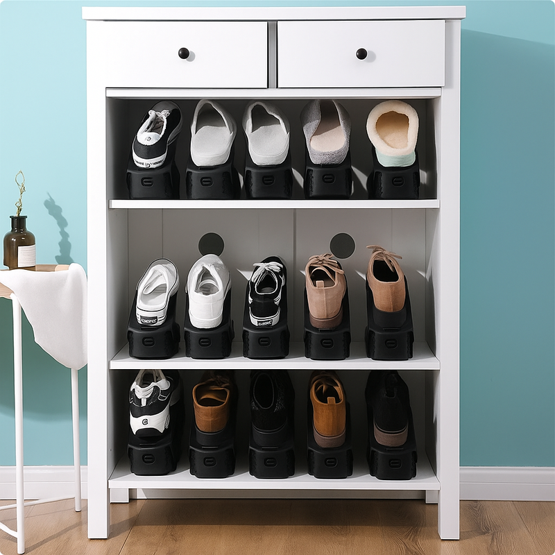 KIT COM 10 Organizador de Sapatos Porta Sapatos NIVELLO